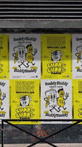 Poster Graphic design Buddy Buddy Paris