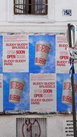 Poster Graphic design Buddy Buddy Paris