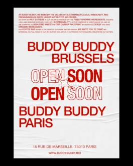 BUDDY BUDDY Paris opening Soon Type Poster